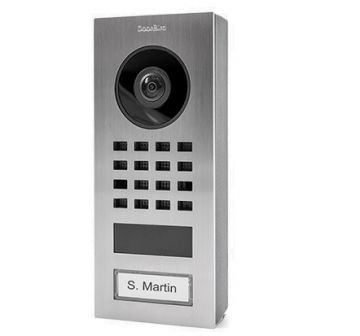 Doorbird D1101V Video Door Station, Surface-Mount, Stainless, 1080p